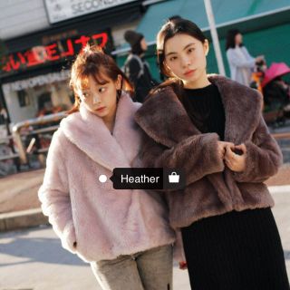 ヘザー(heather)のheather ファーコート(毛皮/ファーコート)