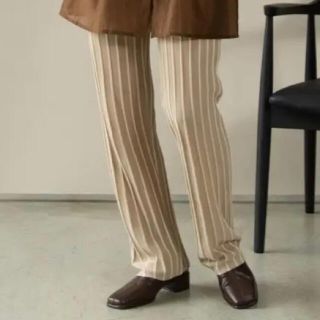 カスタネ(Kastane)のamiur:stripe rib knit pants(その他)