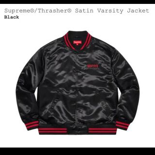 シュプリーム(Supreme)のSupreme Thrasher Satin Varsity Jacket(スタジャン)