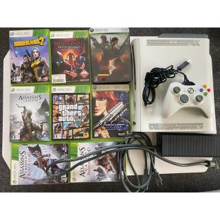 エックスボックス360(Xbox360)の【令和レトロ様専用】xbox360 本体　中古ソフト8本セット　(家庭用ゲーム機本体)