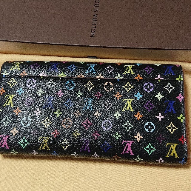 箱、保存袋付き ルイヴィトン 長財布 ポルトフォイユ サラ グルナード