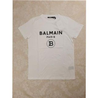 バルマン(BALMAIN)のユウキ様専用新品BALMAIN KIDS ロゴプリントTシャツ ホワイト14Y(Tシャツ/カットソー)