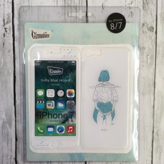 ギズモビーズ(Gizmobies)のギズモビーズ モバイルプロテクター babyblue record  新品未使用(iPhoneケース)