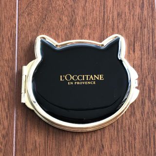 ロクシタン(L'OCCITANE)の☆最終値下げ☆ 新品未使用　L’OCCITANE ロクシタン 猫のミラー(ノベルティグッズ)