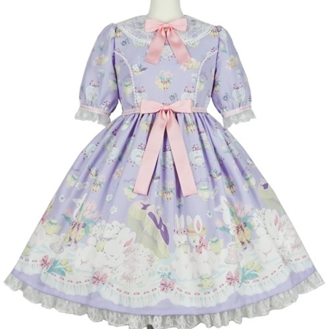 Angelic Pretty - うさぎのpicnic party 未使用 ワンピースの Angelic Pretty - うさぎのpicnic party 未使用 ワンピースの