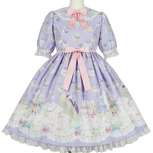 Angelic Pretty うさぎのPicnic Party ピンク