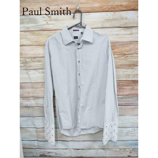 Paul Smith(ポールスミス)のPaul Smith　メンズ　ストライプ　ドレスシャツ　15 1/2 （M相当） メンズのトップス(シャツ)の商品写真