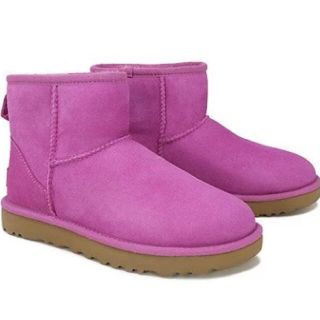 アグ(UGG)の【お買い得】UGG Classic Mini ショートブーツ 26cm パープル(ブーツ)