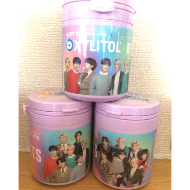 オール ３個セット BTS 防弾少年団 XYLITOL 公式 キシリトール