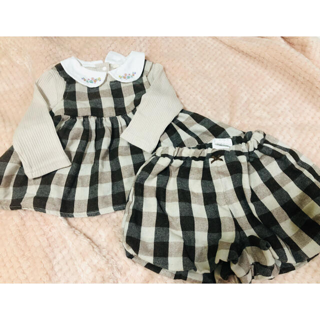 しまむら(シマムラ)のしまむら　セットアップ80 キッズ/ベビー/マタニティのベビー服(~85cm)(パンツ)の商品写真