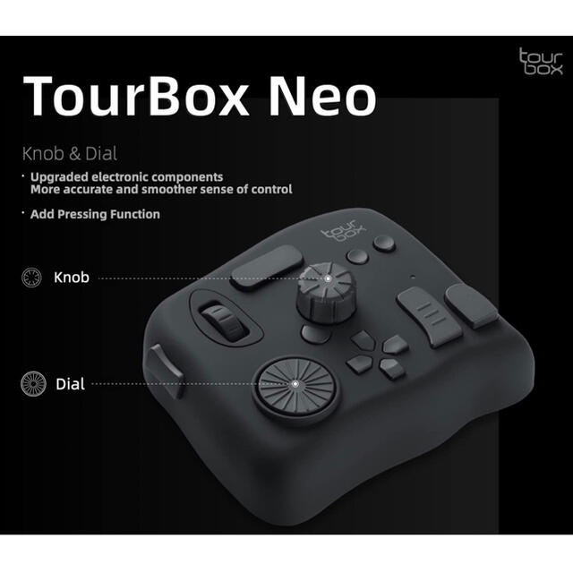 TourBox NEO ツアーボックス ネオ 最新版　画像動画編集　左手デバイス スマホ/家電/カメラのPC/タブレット(PC周辺機器)の商品写真