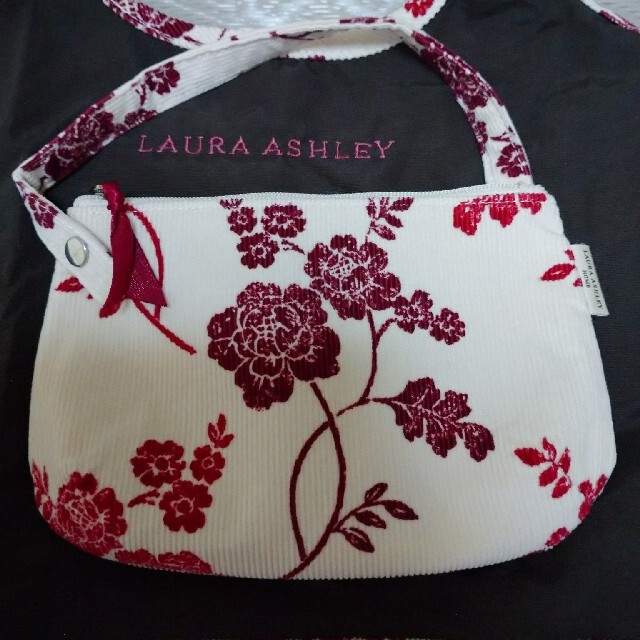 LAURA ASHLEY(ローラアシュレイ)のローラアシュレイ　ホーム　ポーチ　付き　花柄　エコバッグ レディースのバッグ(エコバッグ)の商品写真