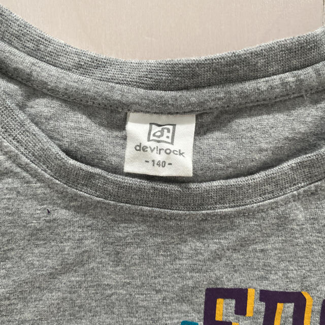devirock  ロンT  シャツ　140  デニム キッズ/ベビー/マタニティのキッズ服男の子用(90cm~)(Tシャツ/カットソー)の商品写真