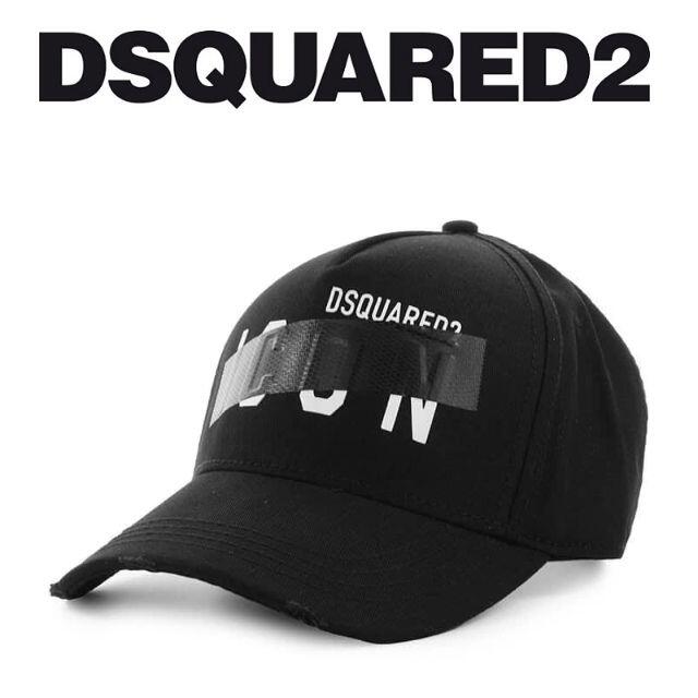 DSQUARED2 BCM04780 ブラック ICON キャップ 帽子 | hartwellspremium.com