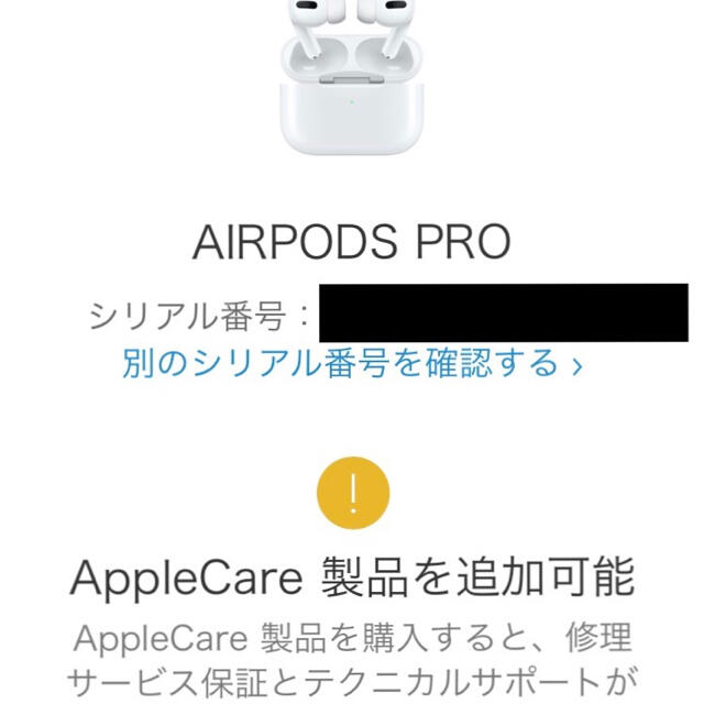 Apple(アップル)の正規品　Airpods pro MWP22 ケース付 スマホ/家電/カメラのオーディオ機器(ヘッドフォン/イヤフォン)の商品写真