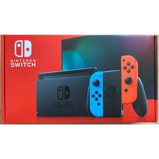 美品　Nintendo Switch本体　ネオンレッド　ネオンブルー(家庭用ゲーム機本体)