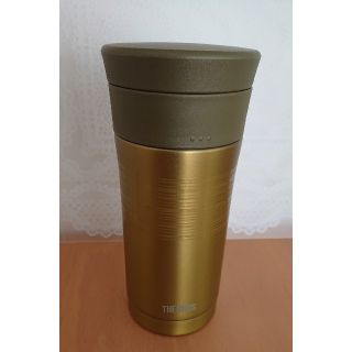 サーモス(THERMOS)のTHERMOS  水筒   350 ml   直飲み   ゴールド  未使用(弁当用品)