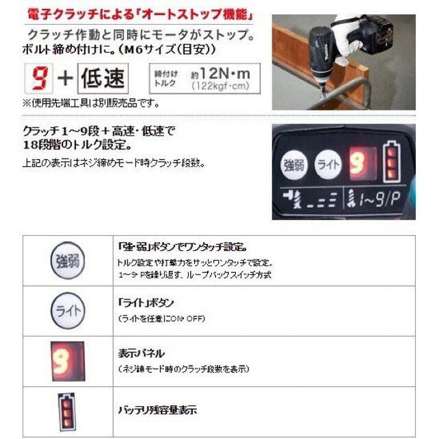 Makita(マキタ)のマキタ　充電式4モードインパクトドライバ　TP141DRGX スポーツ/アウトドアの自転車(工具/メンテナンス)の商品写真