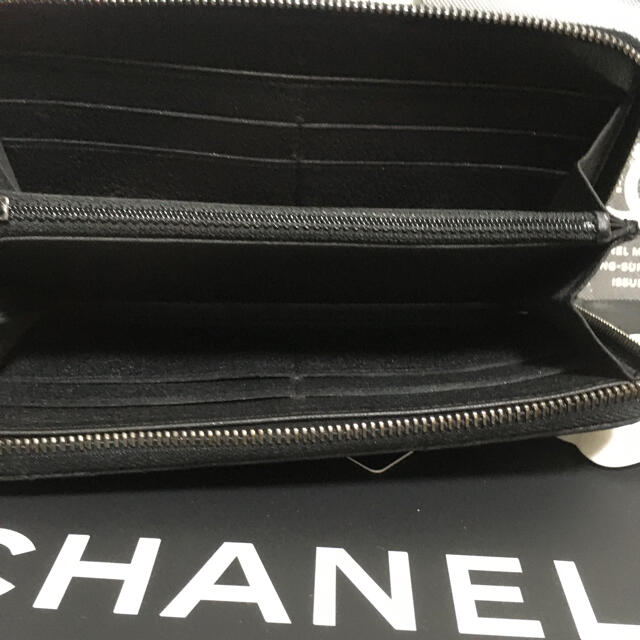 素敵な きく様専用♡超美品☆ シャネル シェブロン Vステッチ 長財布