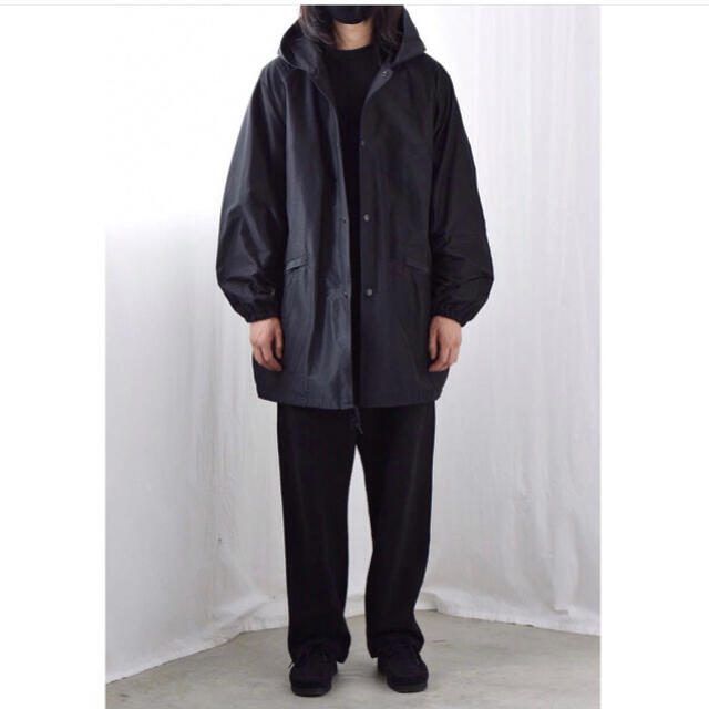 comoli 21SS コットンシルクフーデッドコート 3