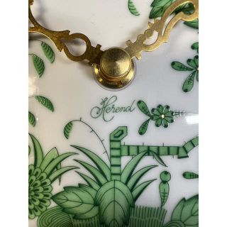 Herend - ヘレンド インドの華 ウォールクロック グリーン 壁掛時計