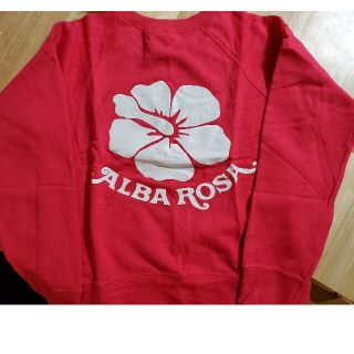 SALE❣️ALBA ROSA ピンクロゴ 裏起毛トレーナー タグ付き未使用品