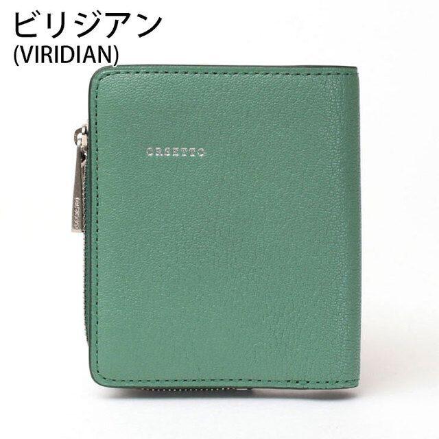 新品 オルセット ORSETTO CAPRE 折財布 VIRIDIAN-