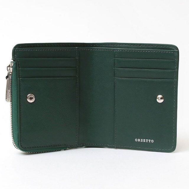新品 オルセット ORSETTO CAPRE 折財布 VIRIDIAN