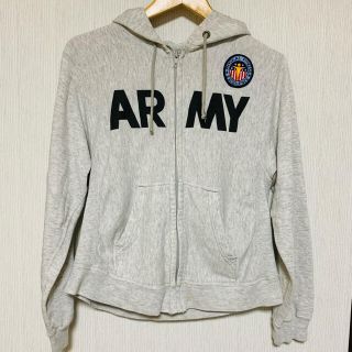 チャンピオン(Champion)のパーカー　army 90s 80s ジップパーカー　軍　アメリカ　タロン　米国(パーカー)