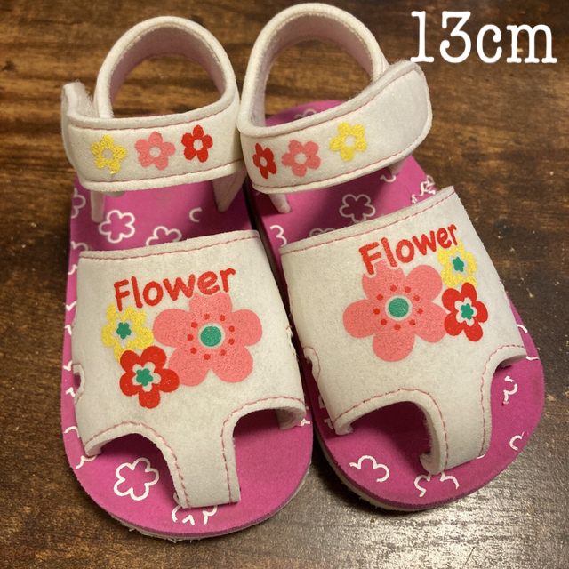 アカチャンホンポ(アカチャンホンポ)の13cm 女の子サンダル 2点セット キッズ/ベビー/マタニティのベビー靴/シューズ(~14cm)(サンダル)の商品写真