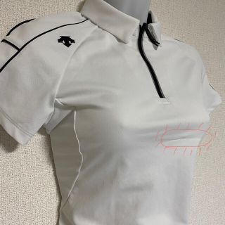 デサント(DESCENTE)のDESCENTE GOLF デサントゴルフ 半袖ポロ レディース Ｍ ホワイト(ウエア)