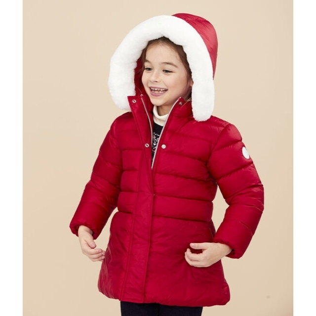 PETIT BATEAU - 【PETIT BATEAU】プチバトー 中綿入りフード付き