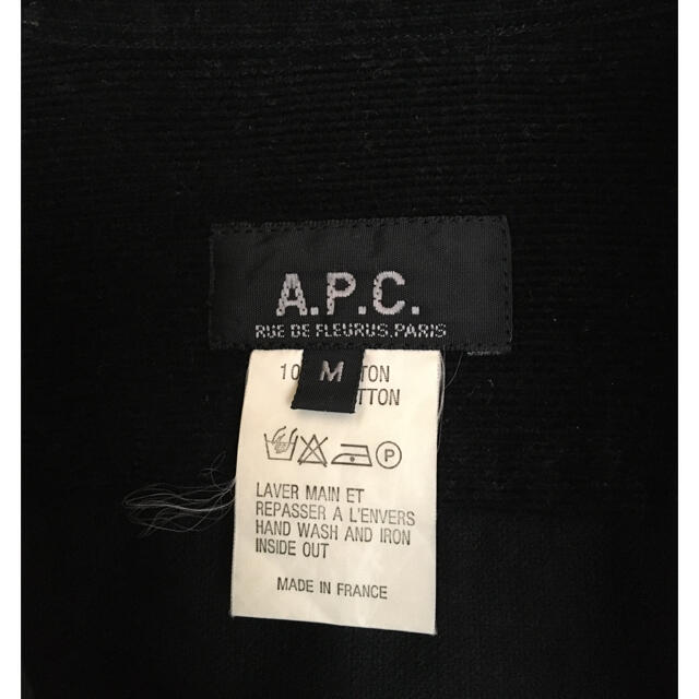 A.P.C(アーペーセー)のAPC コーデュロイ ワンピース 黒　M レディースのワンピース(ひざ丈ワンピース)の商品写真