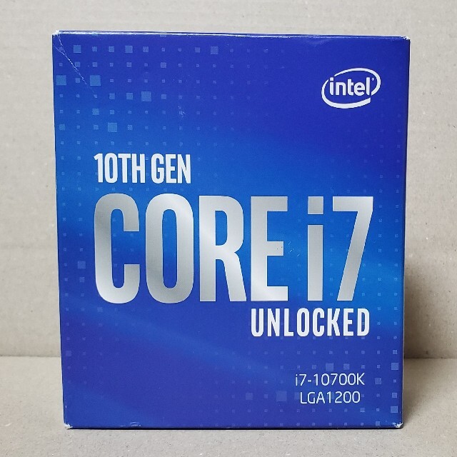 未使用　Intel Core i7-10700K BOX