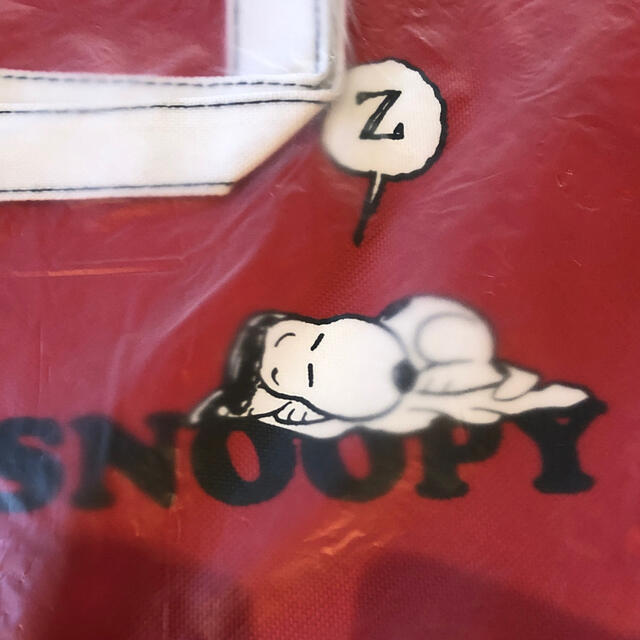 SNOOPY(スヌーピー)のスヌーピー　トートバッグ　赤　 エンタメ/ホビーのおもちゃ/ぬいぐるみ(キャラクターグッズ)の商品写真