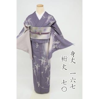 まる様専用　藤の花訪問着袷着物9HP10＋帯あげ帯締め8番目(着物)