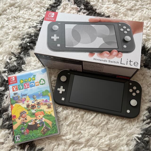 任天堂　Switch Lite グレー＋あつ森セット