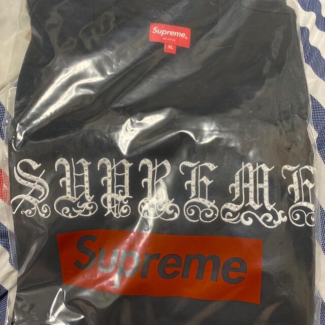 専用Supreme Old English Rhinestone S/STop