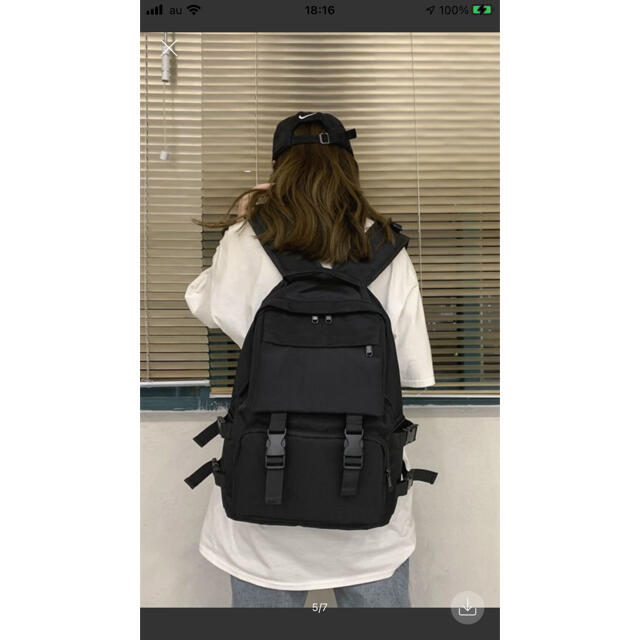 学生 リュック 大容量 原宿 シンプル レディース メンズ 人気  通学通勤 レディースのバッグ(リュック/バックパック)の商品写真