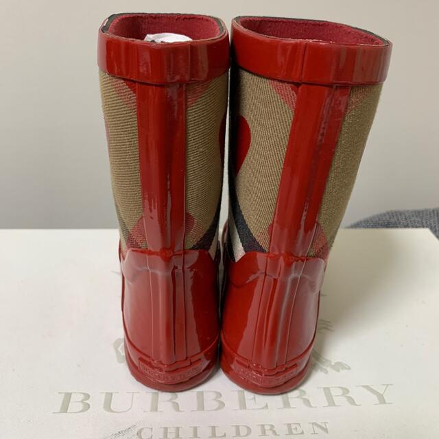 BURBERRY - 美品 バーバリーチルドレン ハート柄レインブーツの通販 by ...