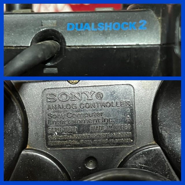 PlayStation(プレイステーション)のPlayStation2  コントローラー　デュアルショック2 エンタメ/ホビーのゲームソフト/ゲーム機本体(その他)の商品写真