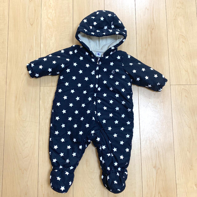 美品✩.*˚PETIT BATEAU プチバトー カバーオール 12M 74cm | フリマアプリ ラクマ