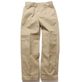 ディッキーズ(Dickies)の美品】dickies ダブルニーパンツ　32 ベージュ(ワークパンツ/カーゴパンツ)