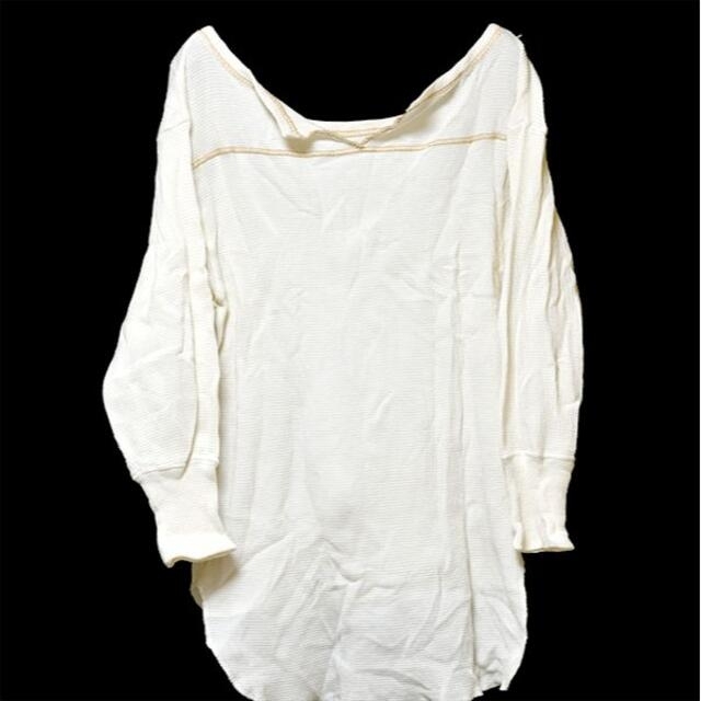 SLOBE IENA(スローブイエナ)のSLOBE カットソー ワッフル 日本製 オフホワイト M 長袖 スローブ レディースのトップス(Tシャツ(長袖/七分))の商品写真