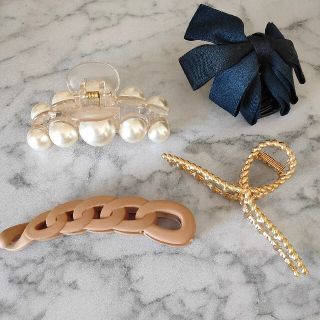 アネモネ(Ane Mone)の【ほぼ未使用品】ヘアクリップ・アクセ4点セット(バレッタ/ヘアクリップ)