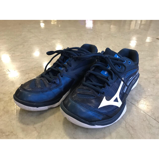 MIZUNO(ミズノ)の【中古】ほぼ新品　バドミントンシューズ　MIZUNO 24.5cm スポーツ/アウトドアのスポーツ/アウトドア その他(バドミントン)の商品写真