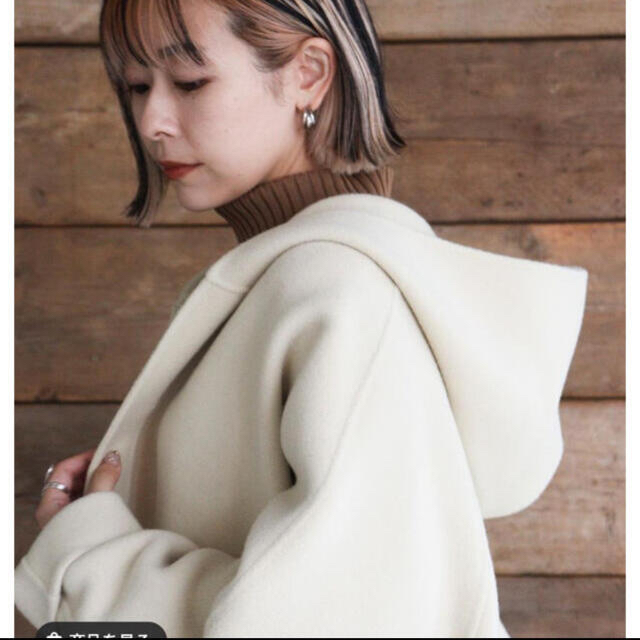 STUNNING LUREのショートフーディーオーバーコート 価格は安く www