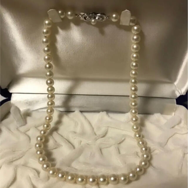 あこや真珠 ネックレス ⚪️7㎜ silver アンティークの通販 by ...