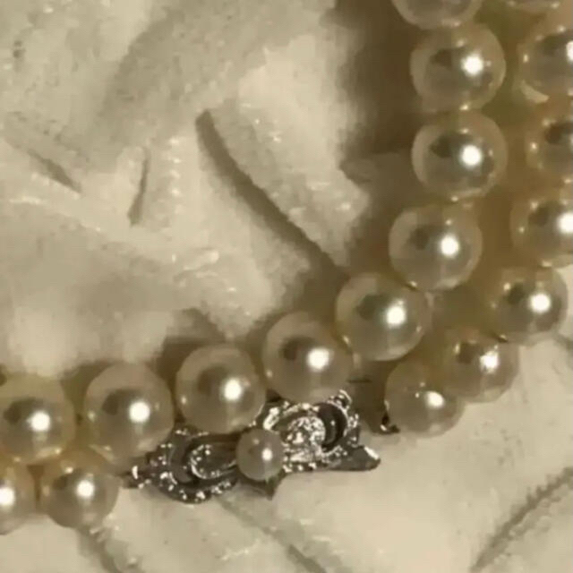 あこや真珠 ネックレス ⚪️7㎜ silver アンティークの通販 by ...