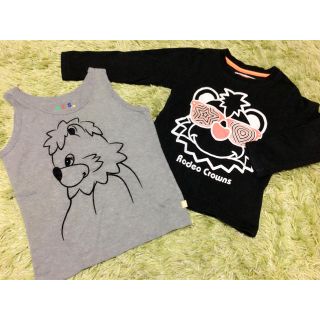 ロデオクラウンズ(RODEO CROWNS)のRODEO KIDS ロンT&タンクトップセット(Tシャツ(長袖/七分))